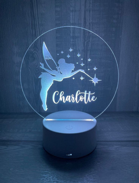 Fairy LED Night Light with Personalized Name