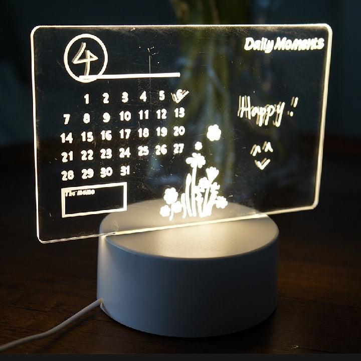 Creative LED Note Board Night Light USB Rewritable Message Board Warm Soft Light For Children Girlfriend Decoration Night Lamp