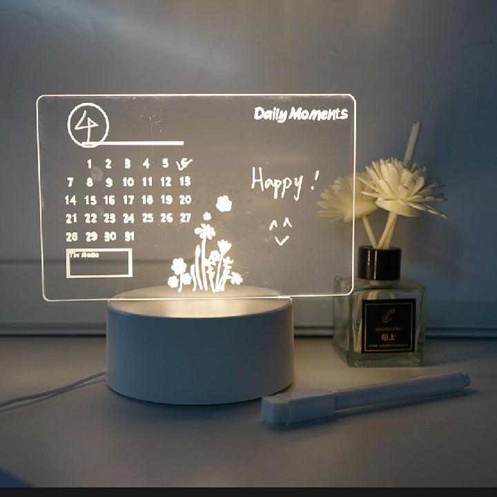 Creative LED Note Board Night Light USB Rewritable Message Board Warm Soft Light For Children Girlfriend Decoration Night Lamp